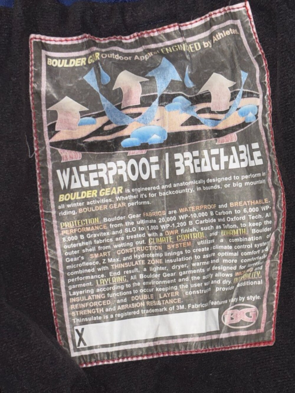 Boulder Gear Waterproof Insulated Ski Snowboard Pants Royal Dark Blue Size M - Picture 5 of 8